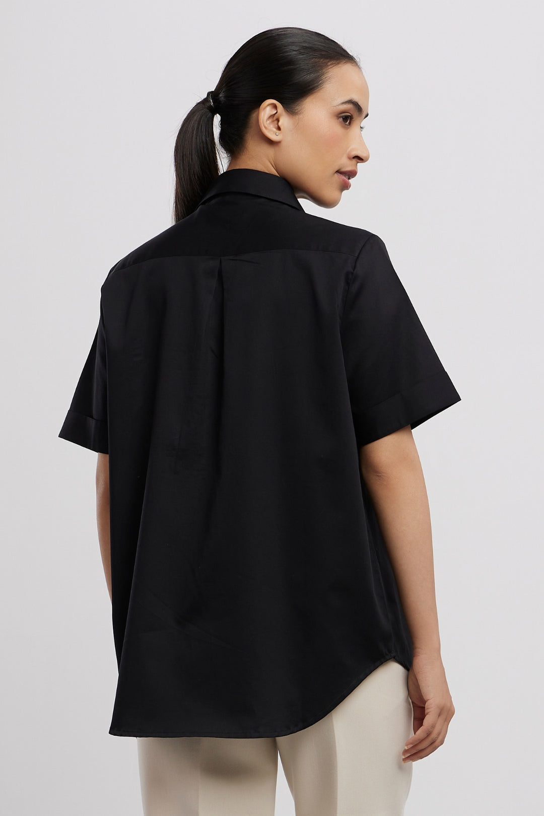 Black Metallic Gold Shirt - PALLAVI SWADI  