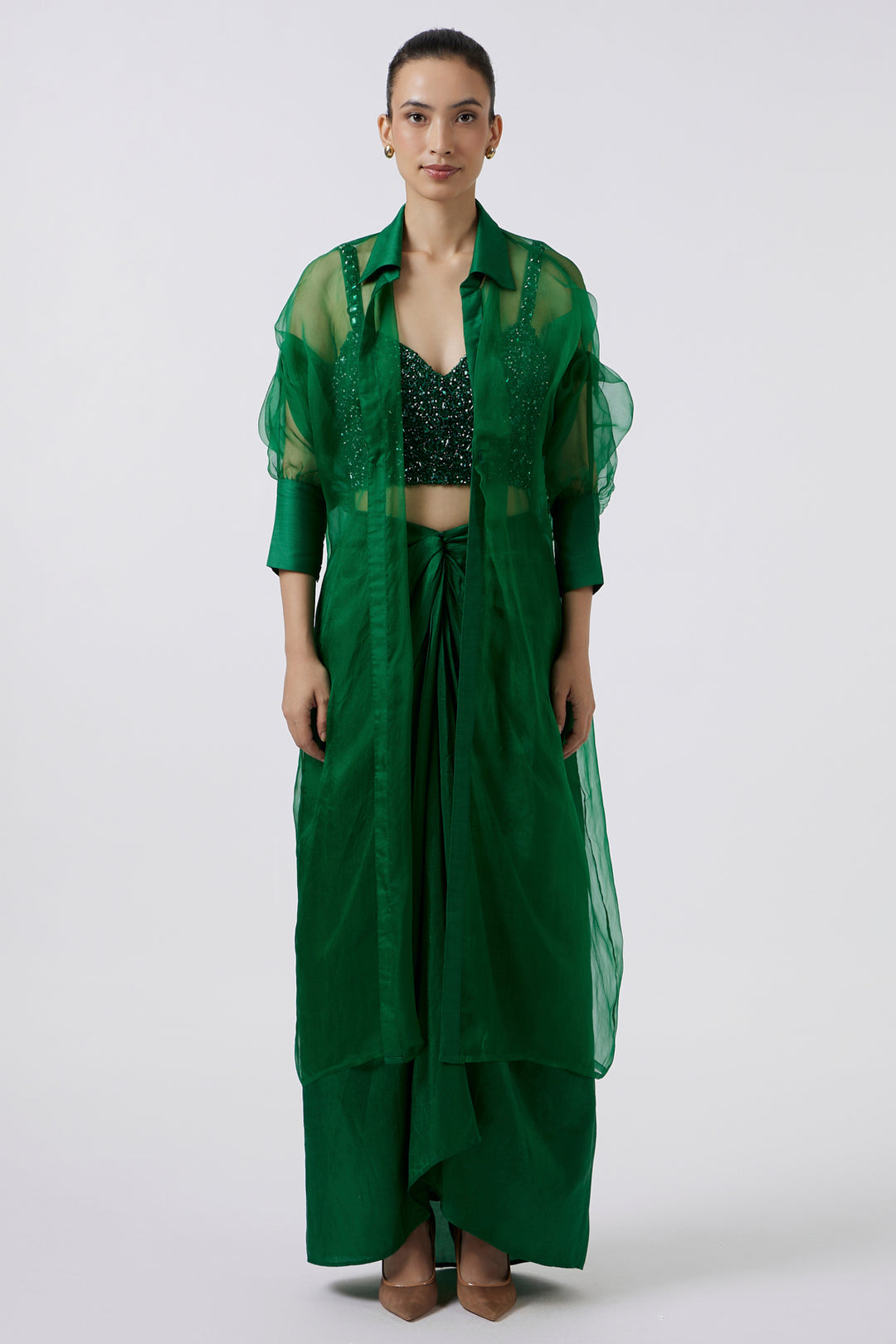 Organza Emerald Jacket