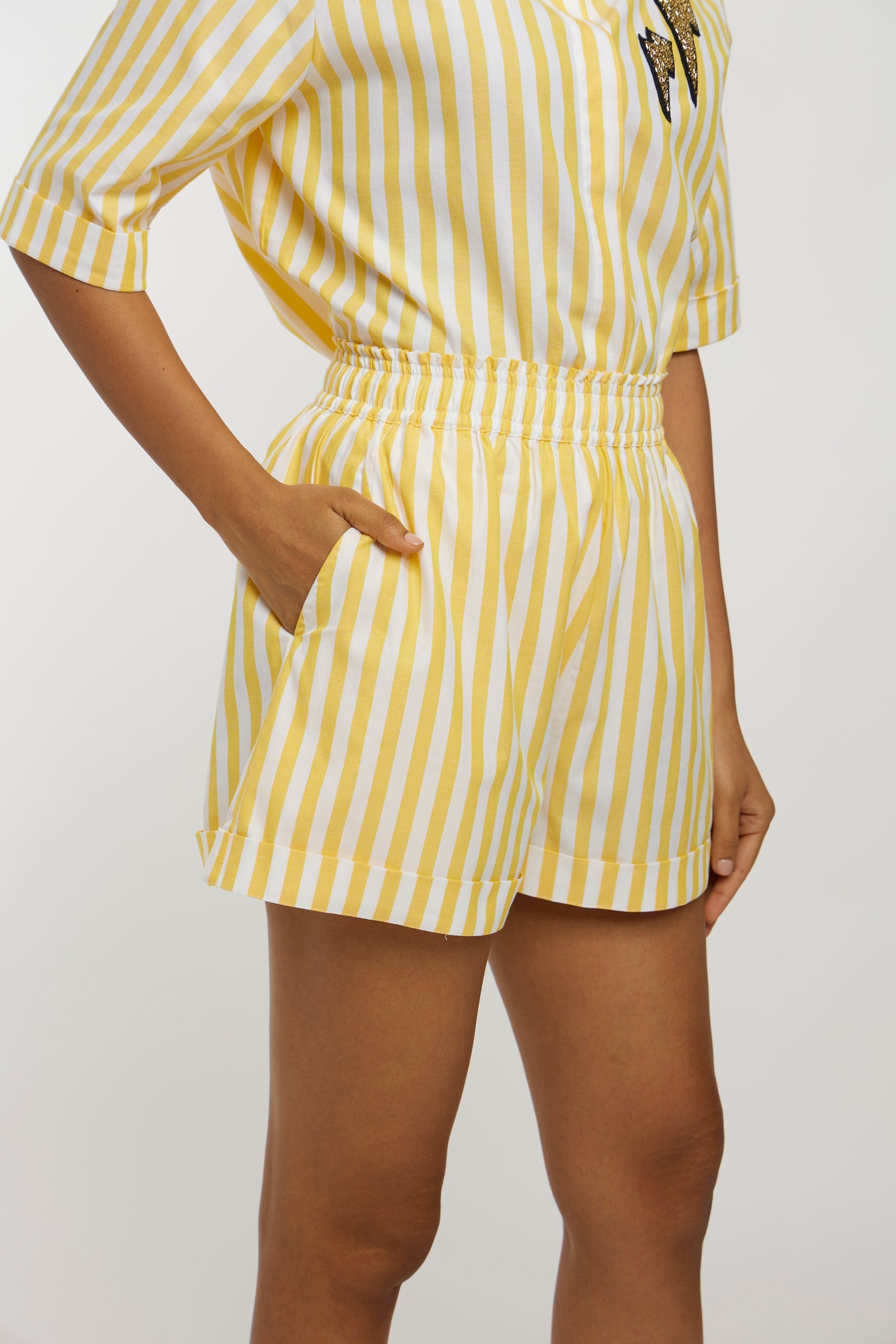 Yellow Stripe Shorts