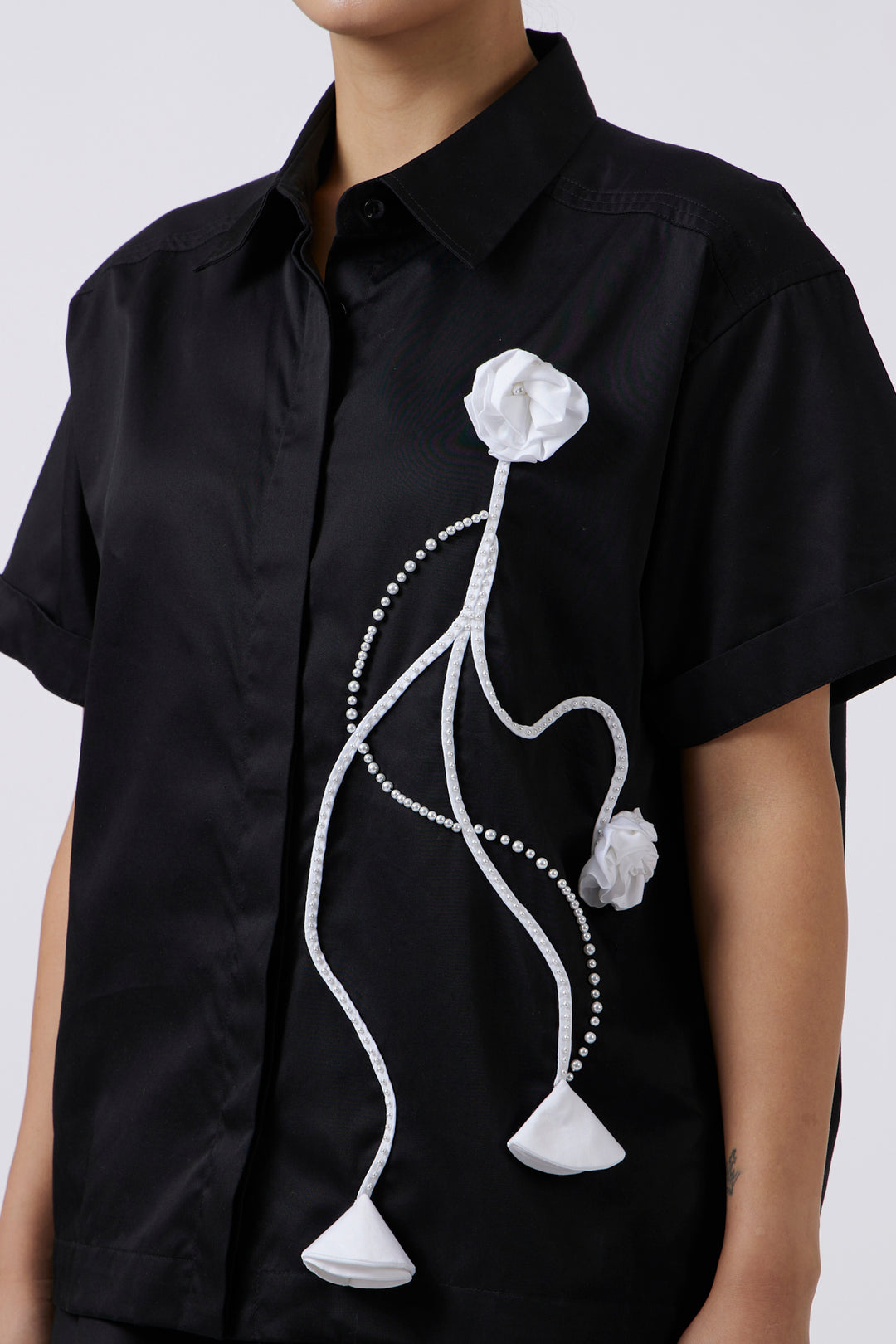 FLEUR NOIR ET BLANC SET