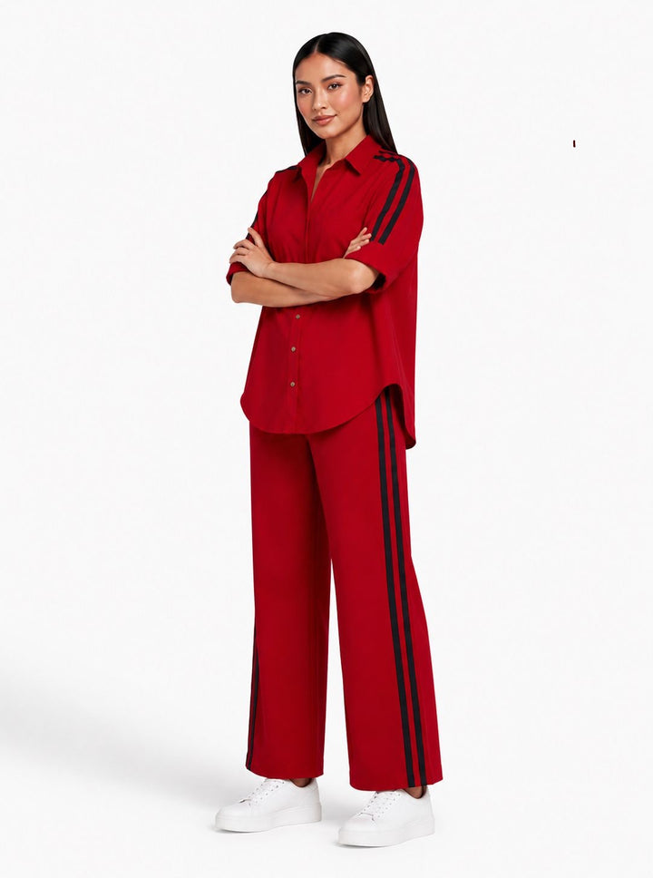 Red Ribbon Pant Set