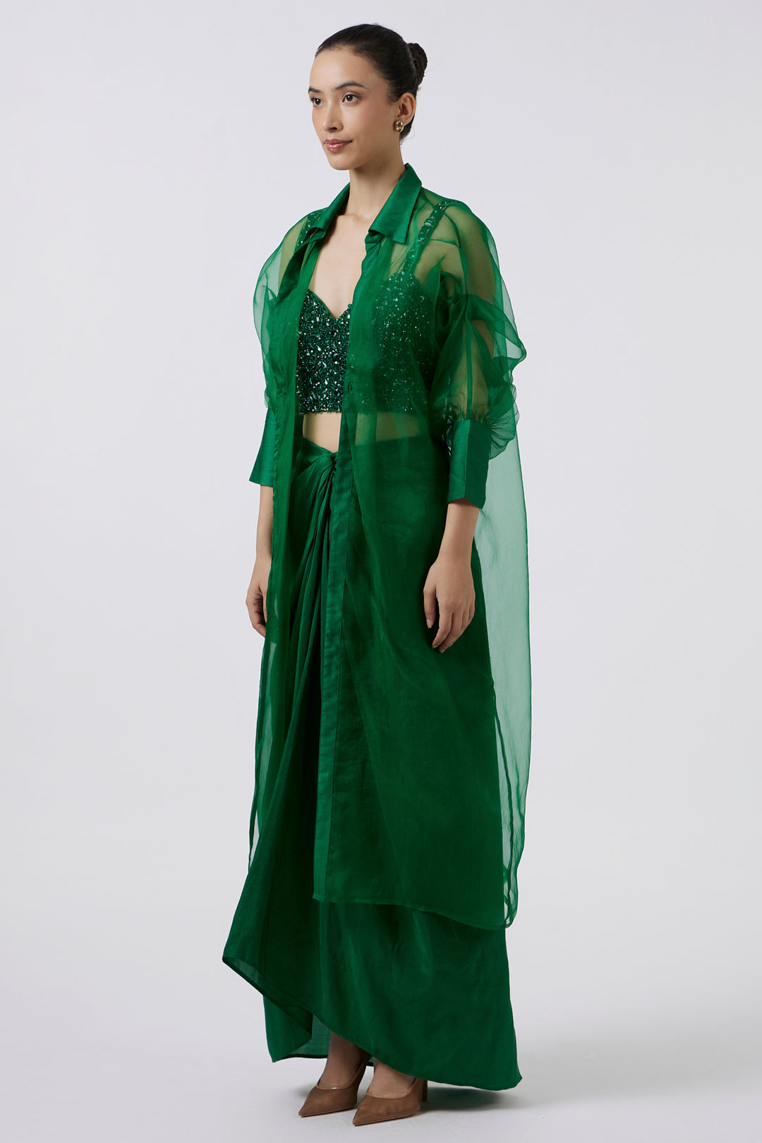Organza Emerald Jacket