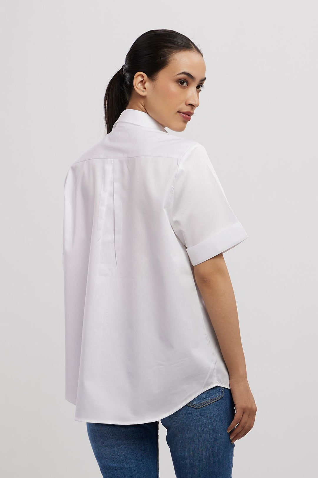 White Metallic Gold Shirt - PALLAVI SWADI  