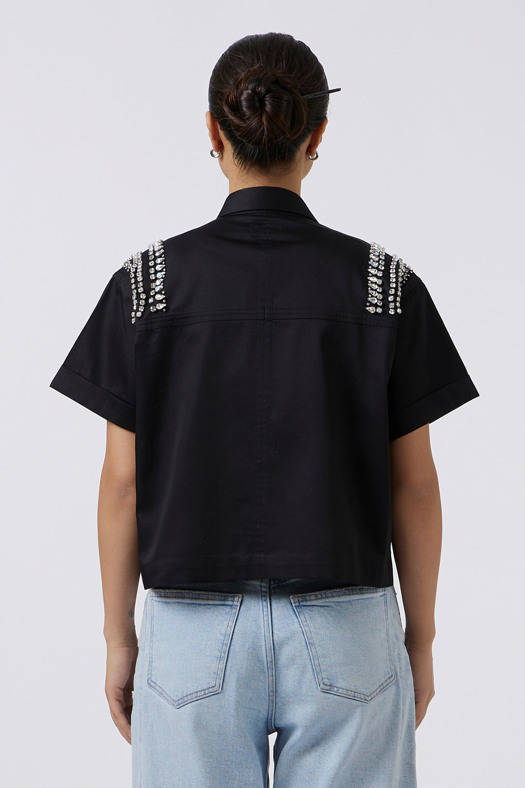 WATERFALL BLACK SWAROVSKI JACKET