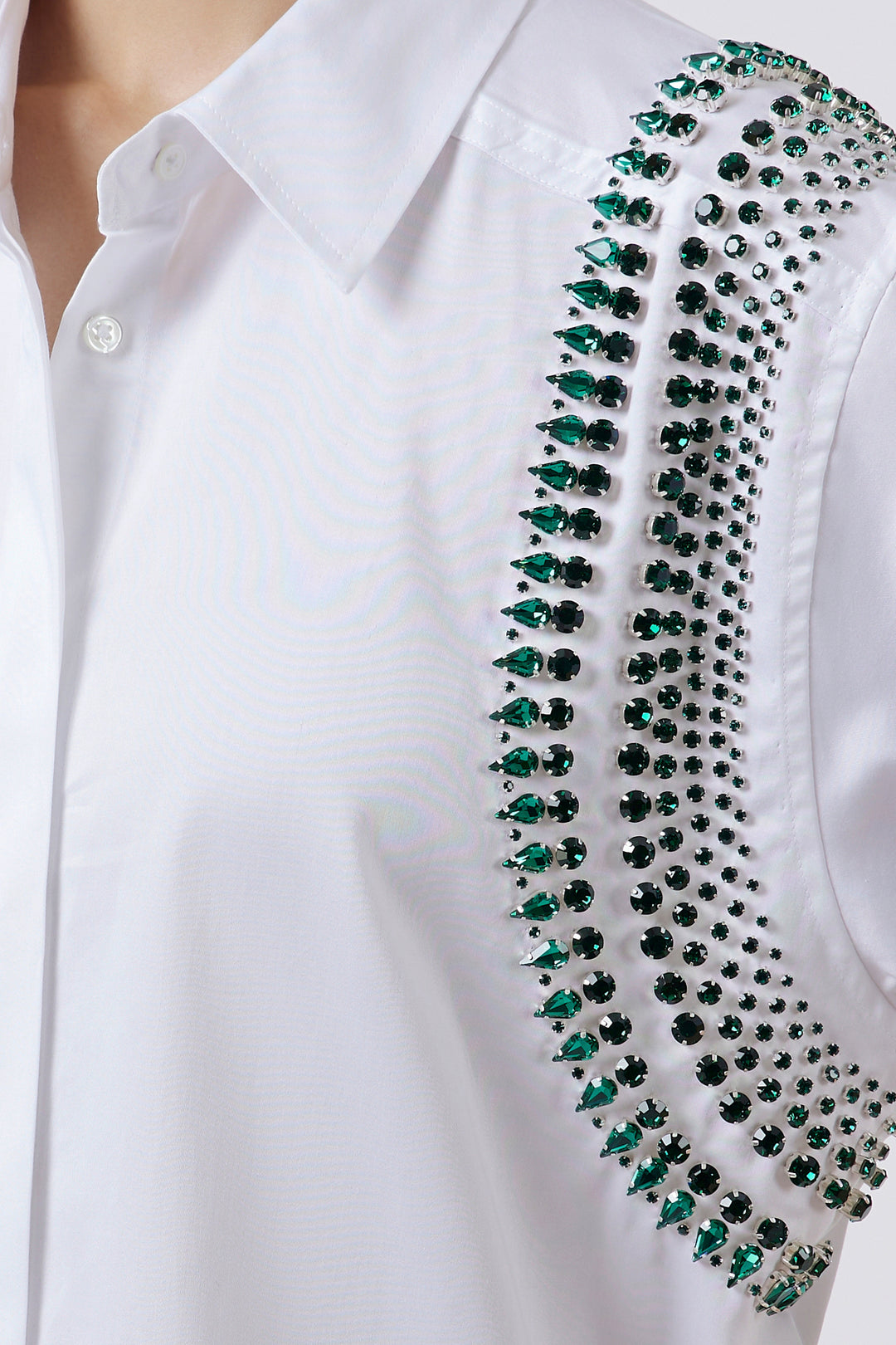 WATERFALL EMERALD SWAROVSKI SHIRT