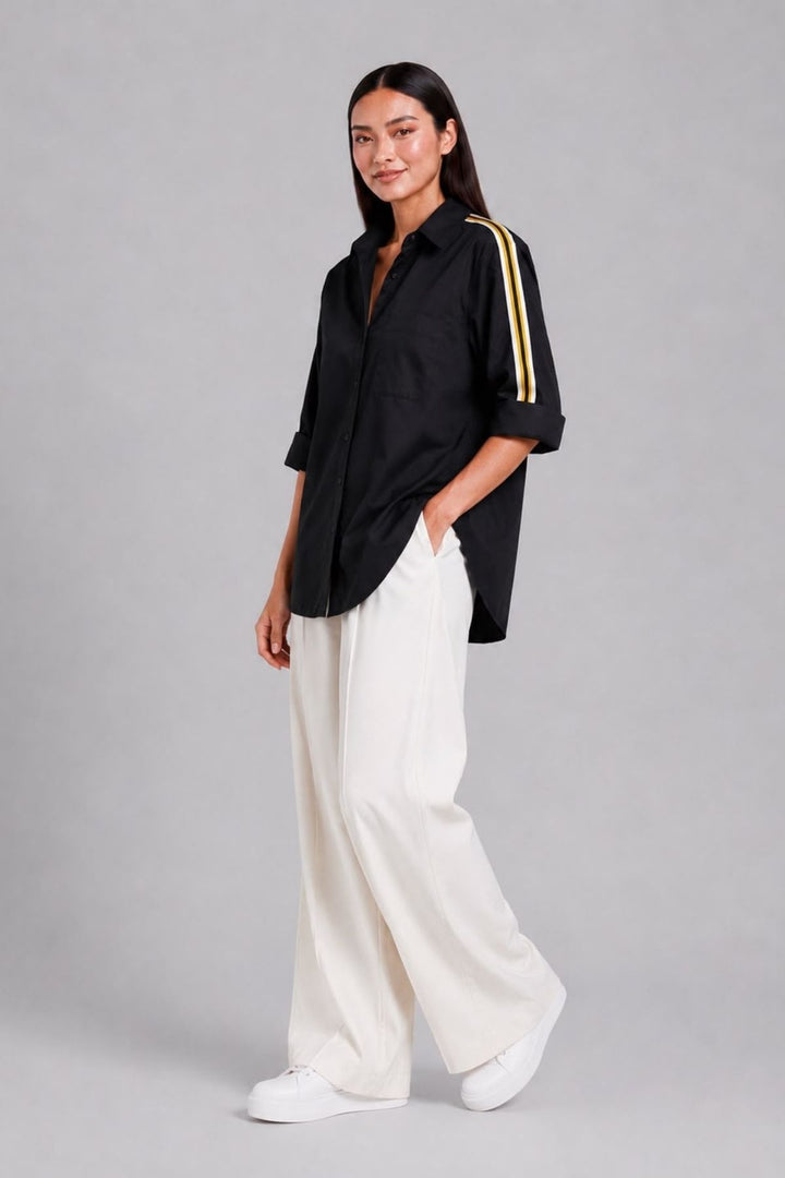 Black Ribbon Shirt