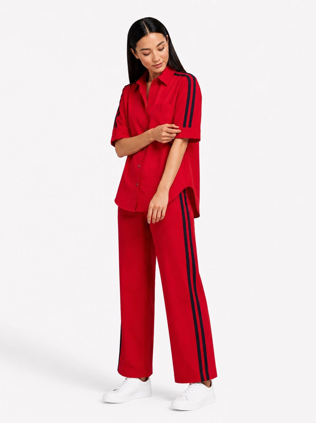 Red Ribbon Pant Set