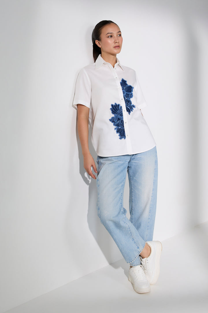 Azure Bloom Shirt