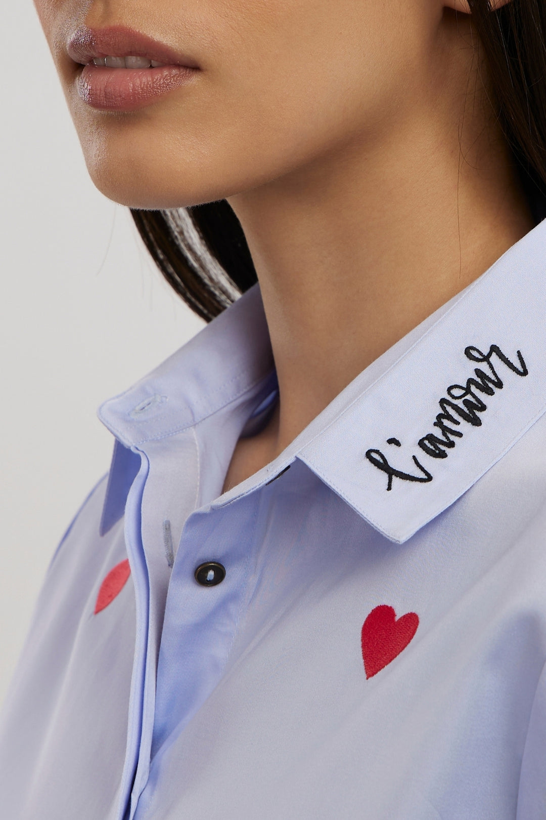 Diana Penty Sky Blue Heart Shirt - PALLAVI SWADI  