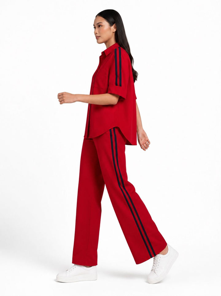 Red Ribbon Pant Set