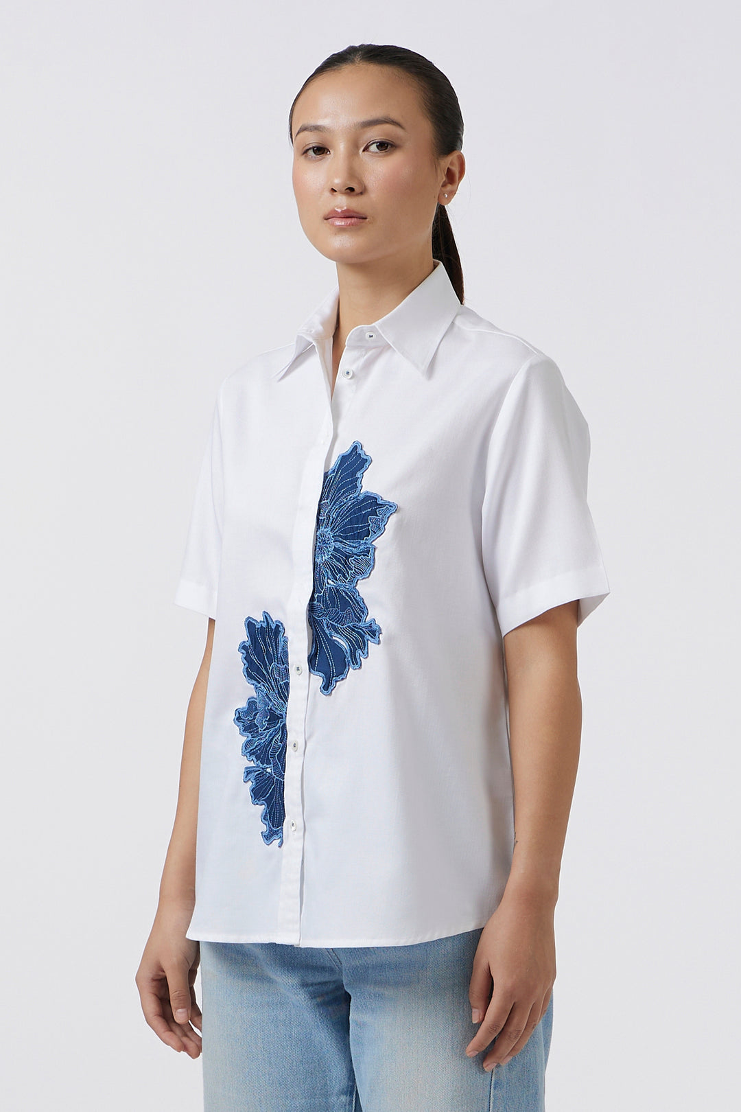 AZURE BLOOM SHIRT