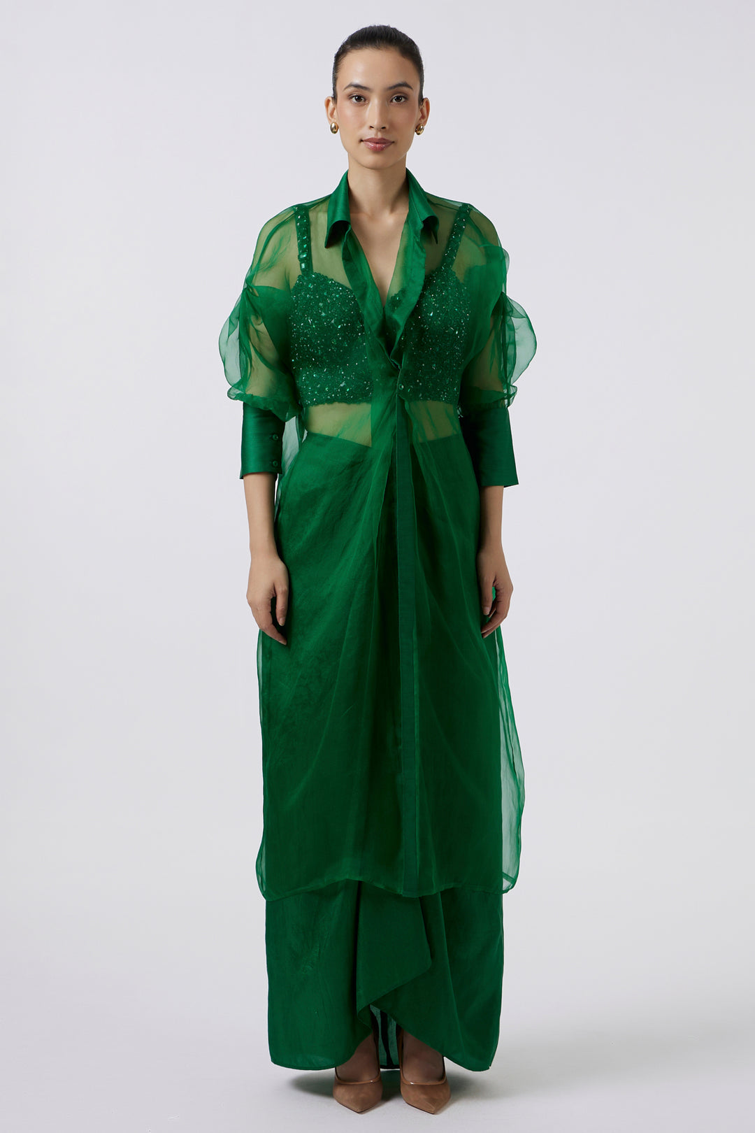 Organza Emerald Jacket