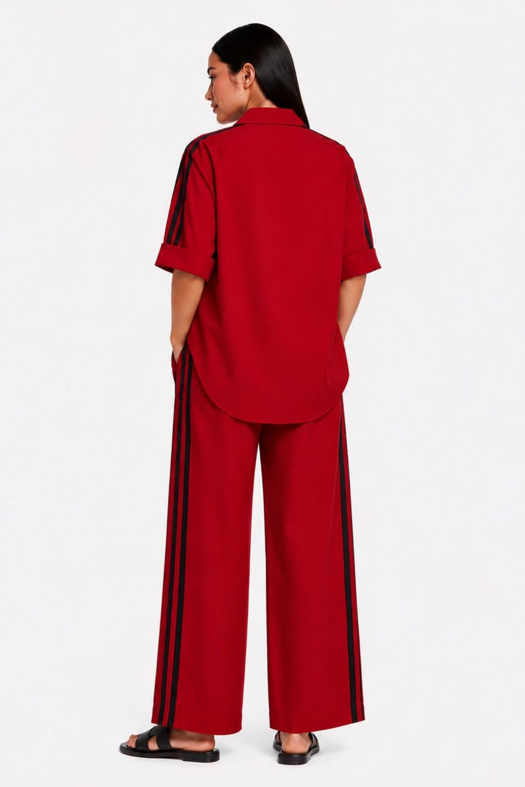 Red Ribbon Pant Set