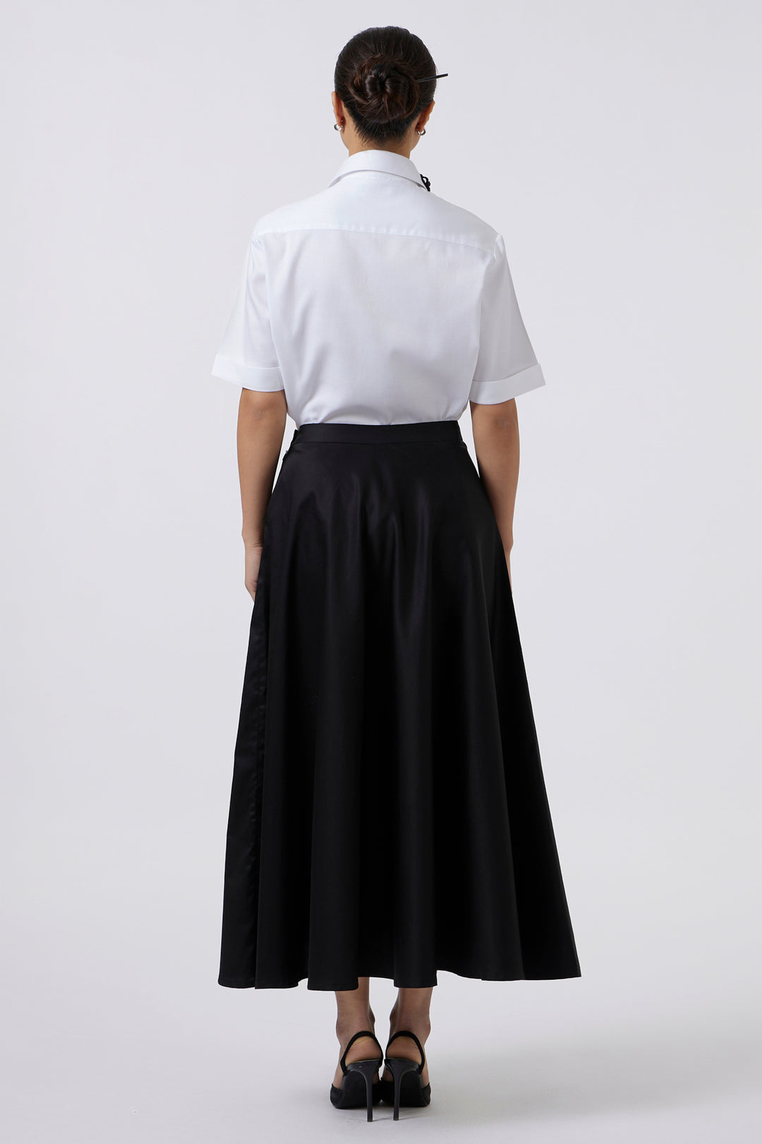 BLACK CASCADE SKIRT