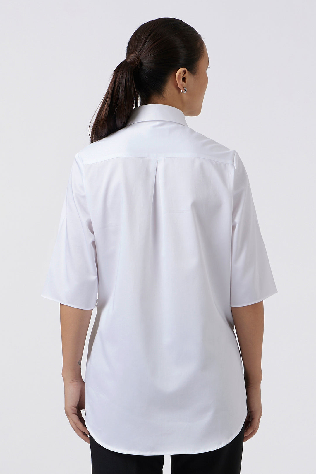 WRAP & TIE WHITE SHIRT