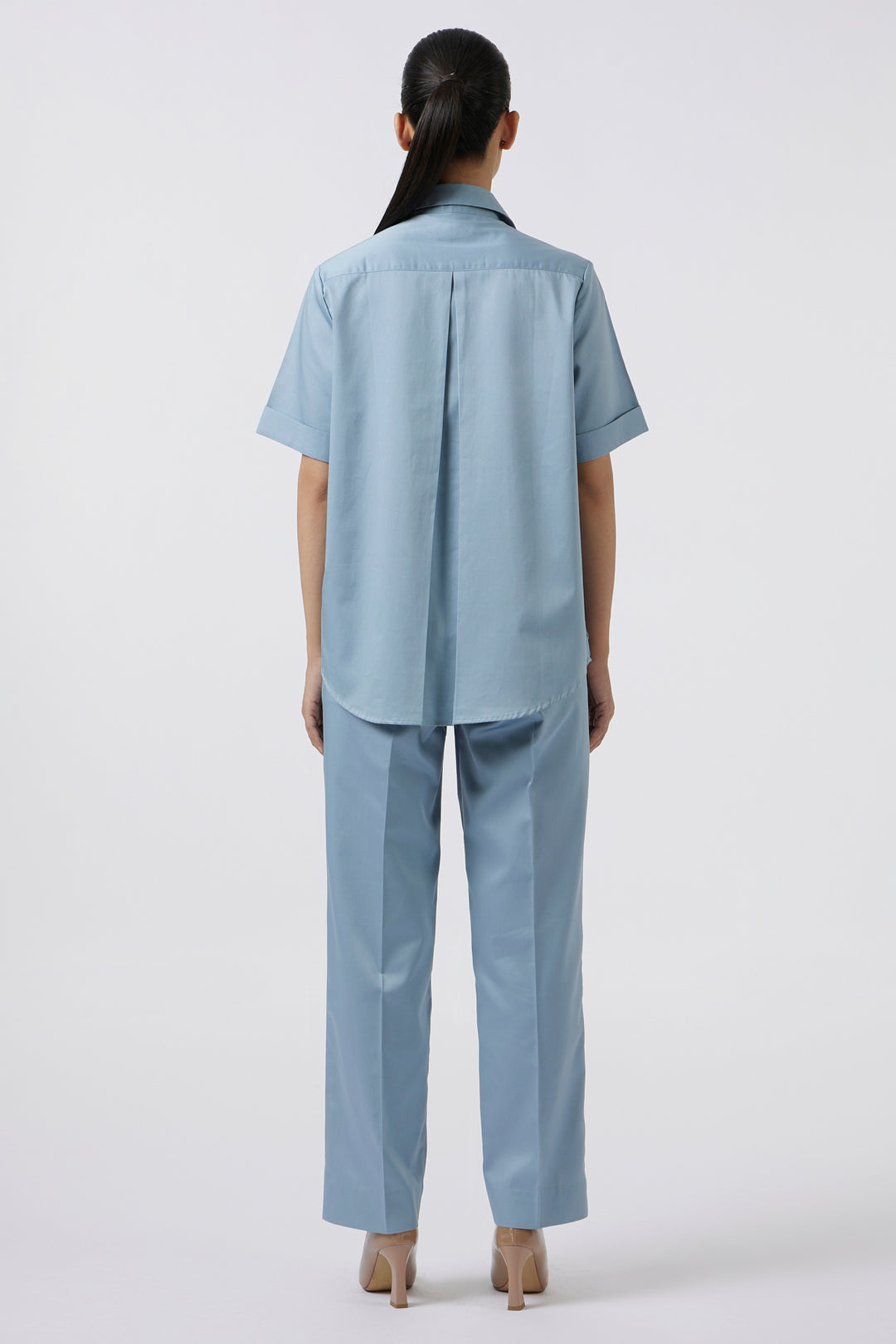 METALLIC BLUE FRINGE PANEL SET