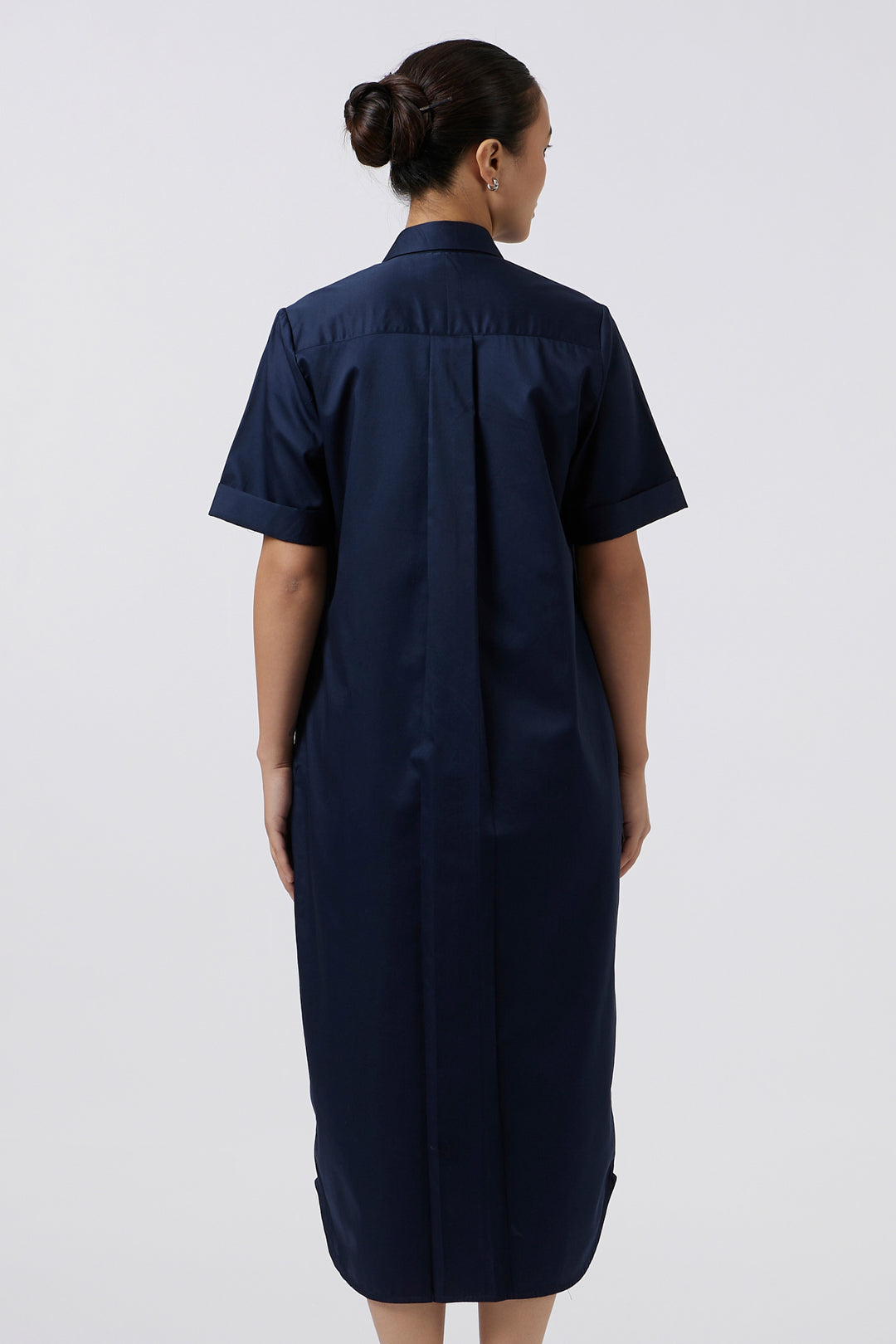 NAVY LONG RELAXED DRESS