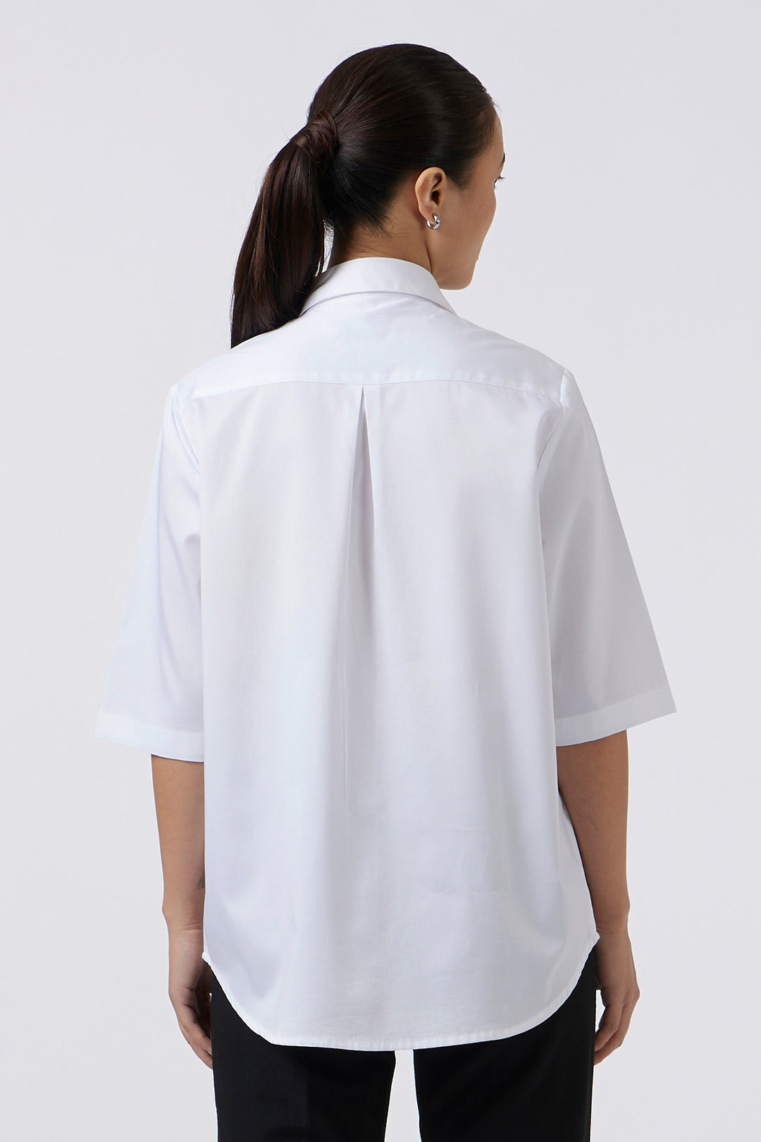 ORGANZA BIB WHITE SHIRT