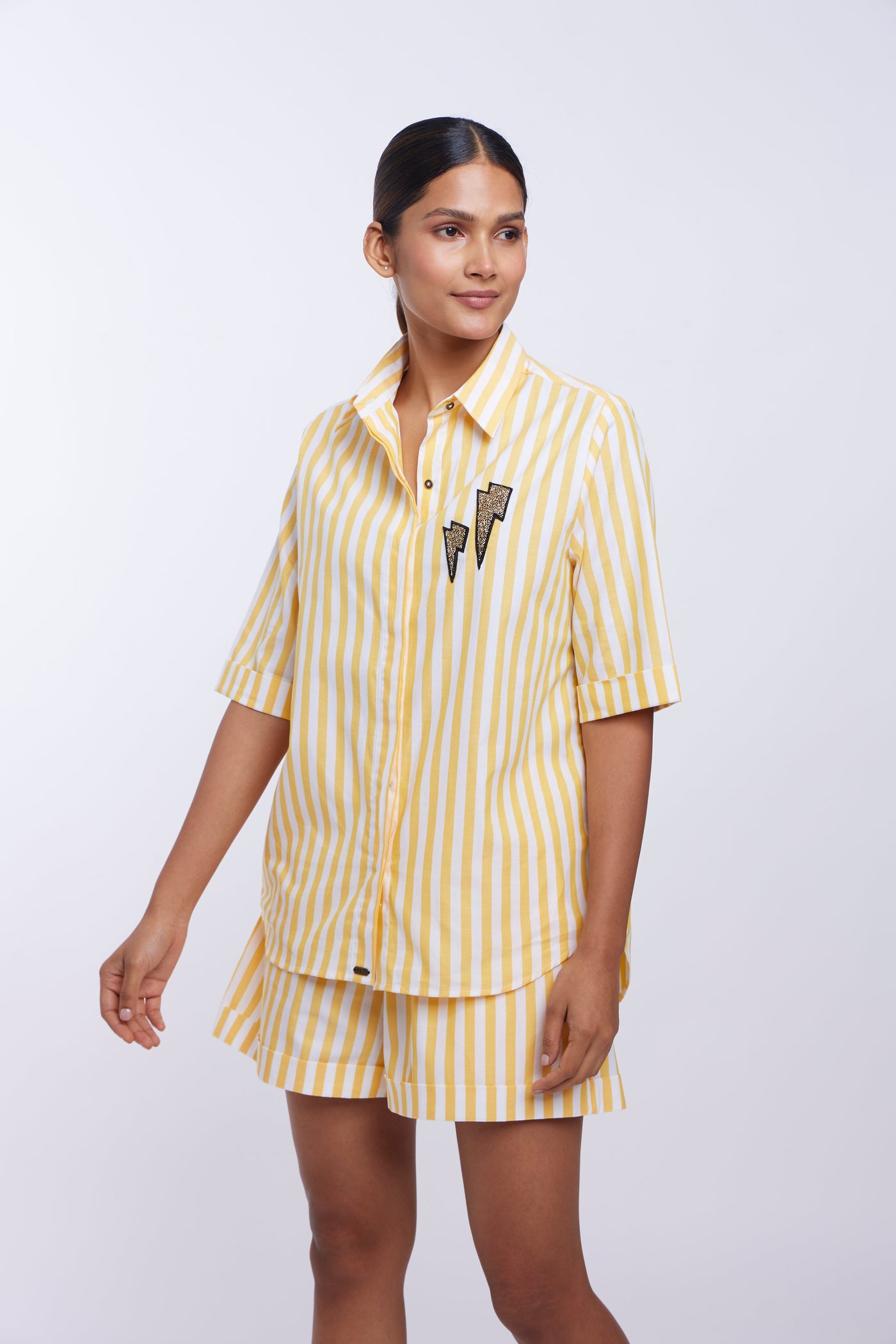 Yellow Stripe Shorts