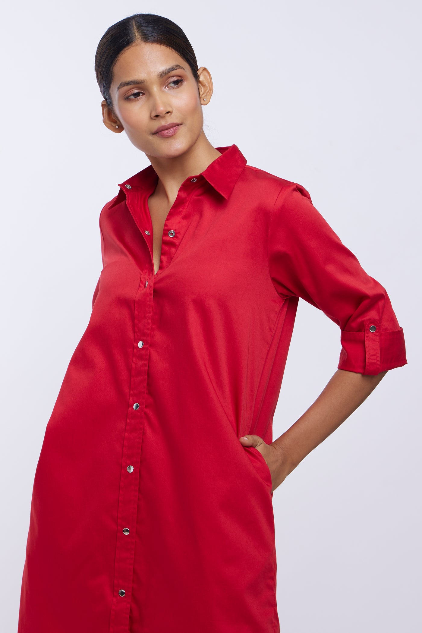 Red Shirt Dress