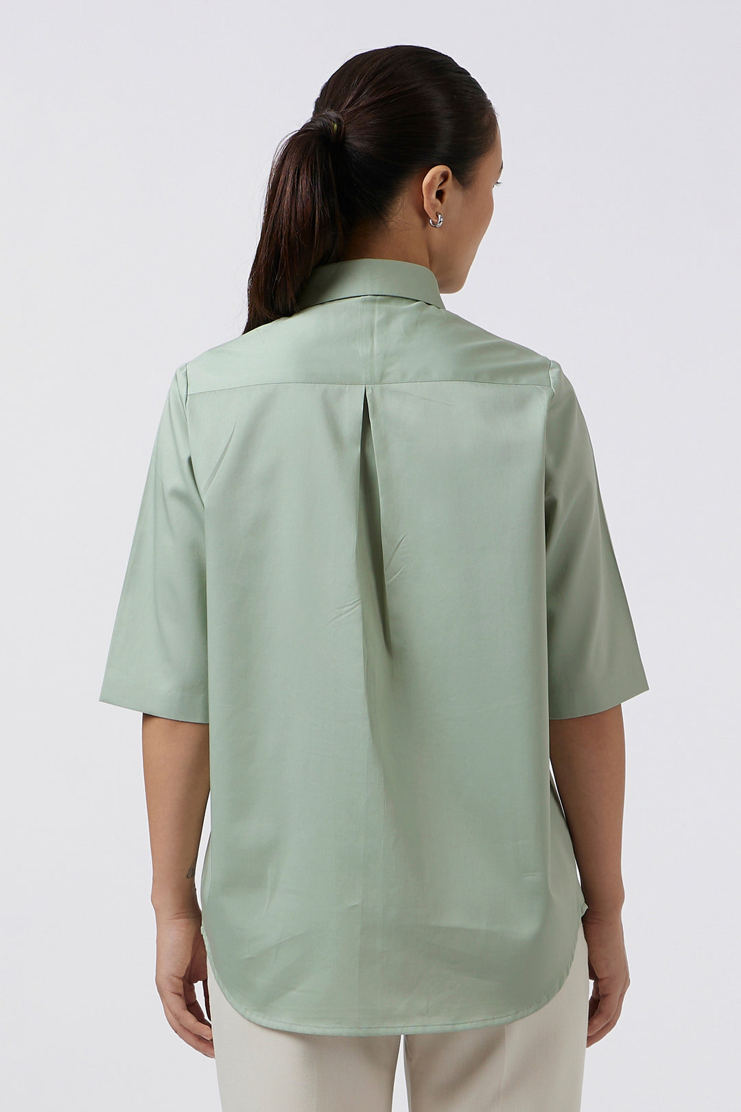 ORGANZA BIB PISTACHIO SHIRT