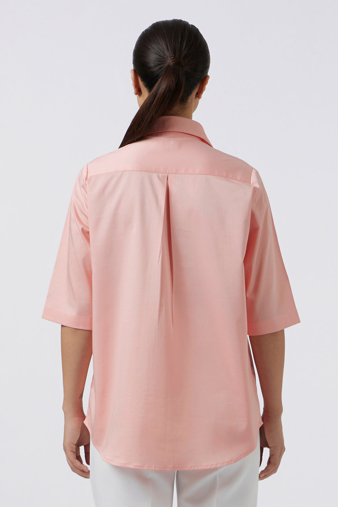 ORGANZA BIB PEACH SHIRT