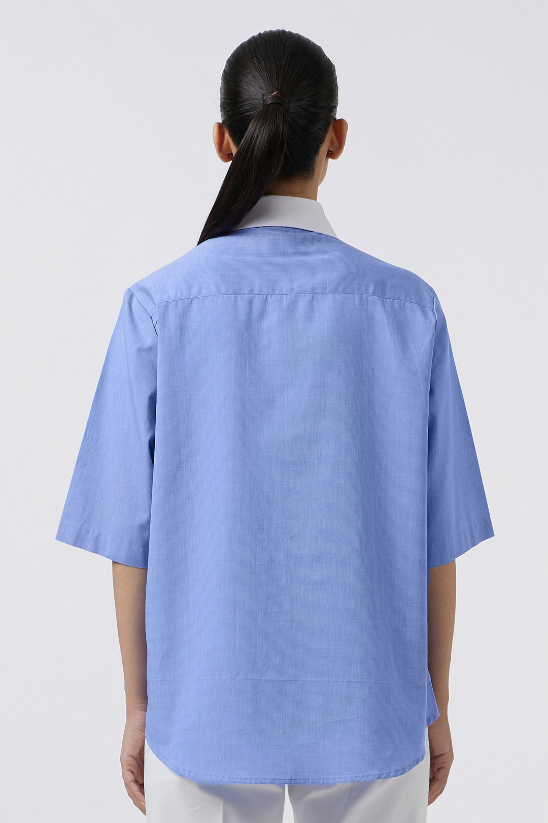 GEOMETRIC BIB BLUE SHIRT