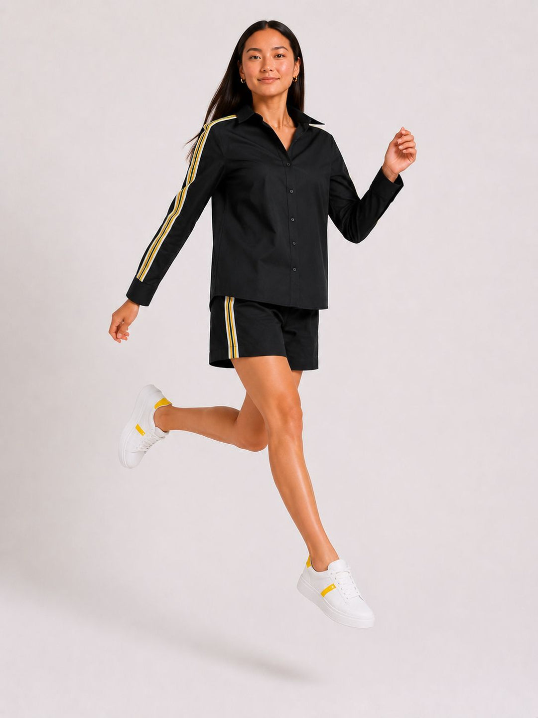 Black Ribbon Short Set