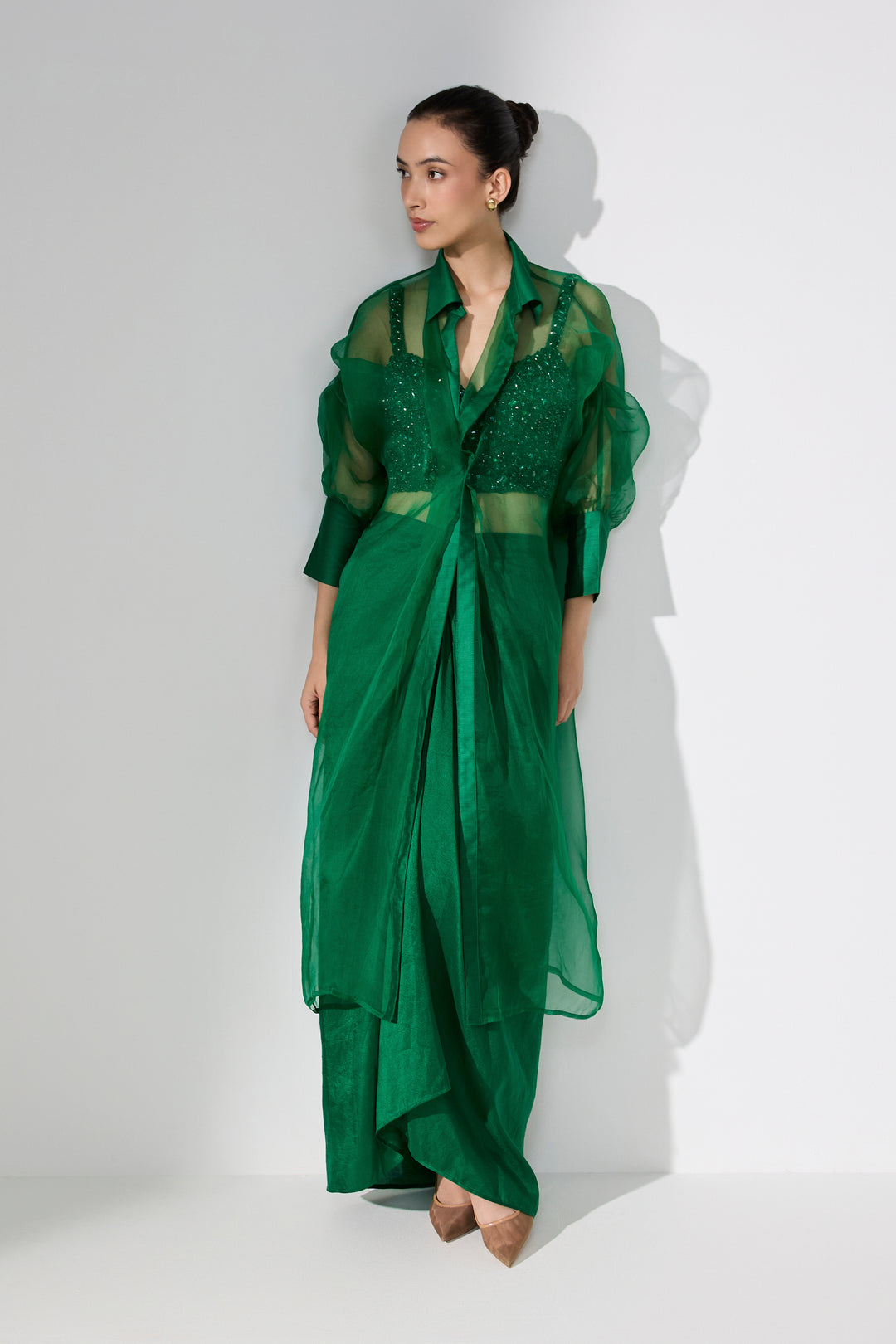 Organza Emerald Jacket