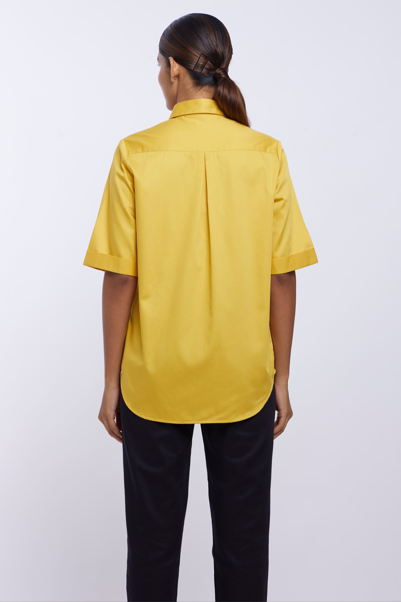 PLV Garden Canary Yellow Butterfly Shirt