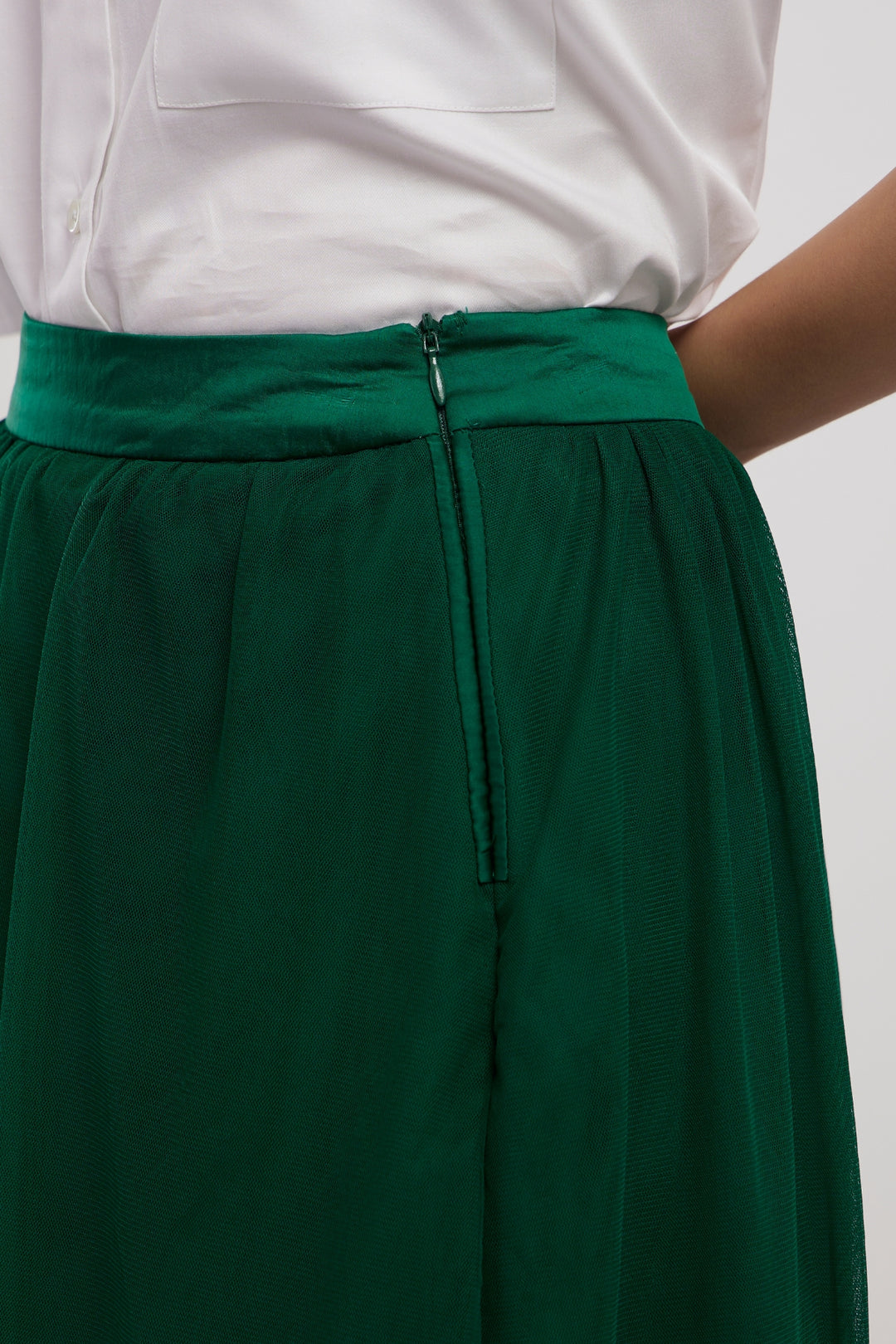 EMERALD TULLE SKIRT - PALLAVI SWADI  