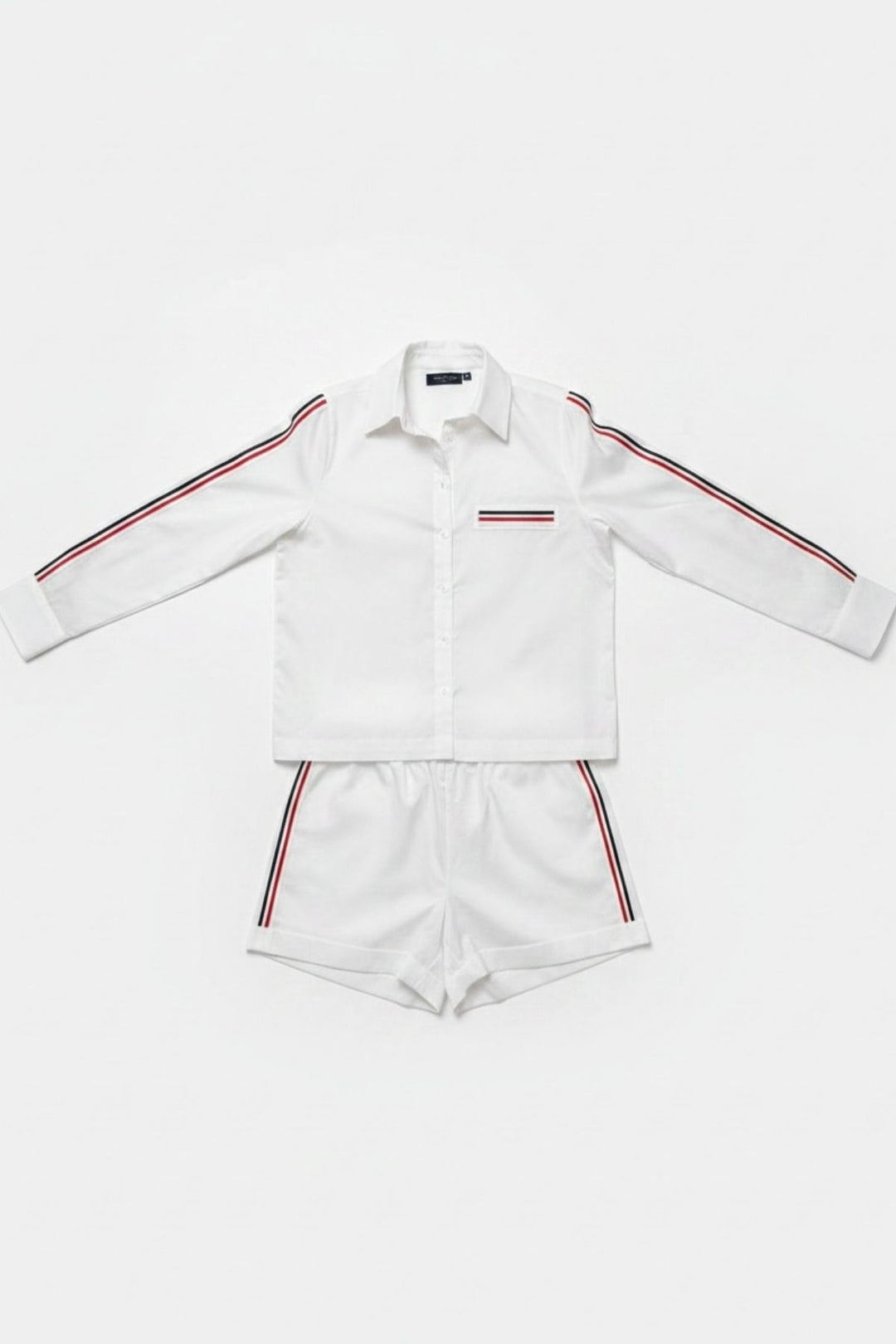 White Ribbon Short Set