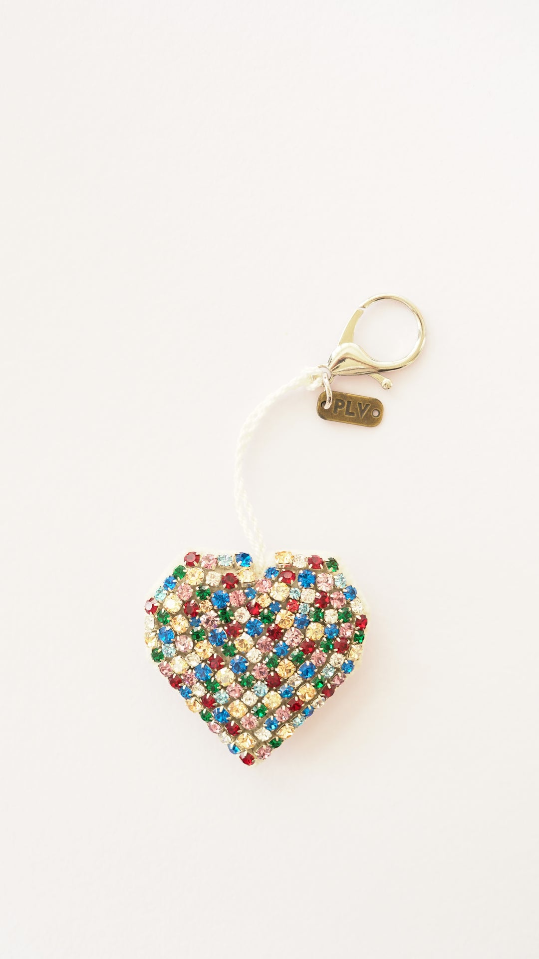 Colourful Handcrafted  Swarovski heart Charm