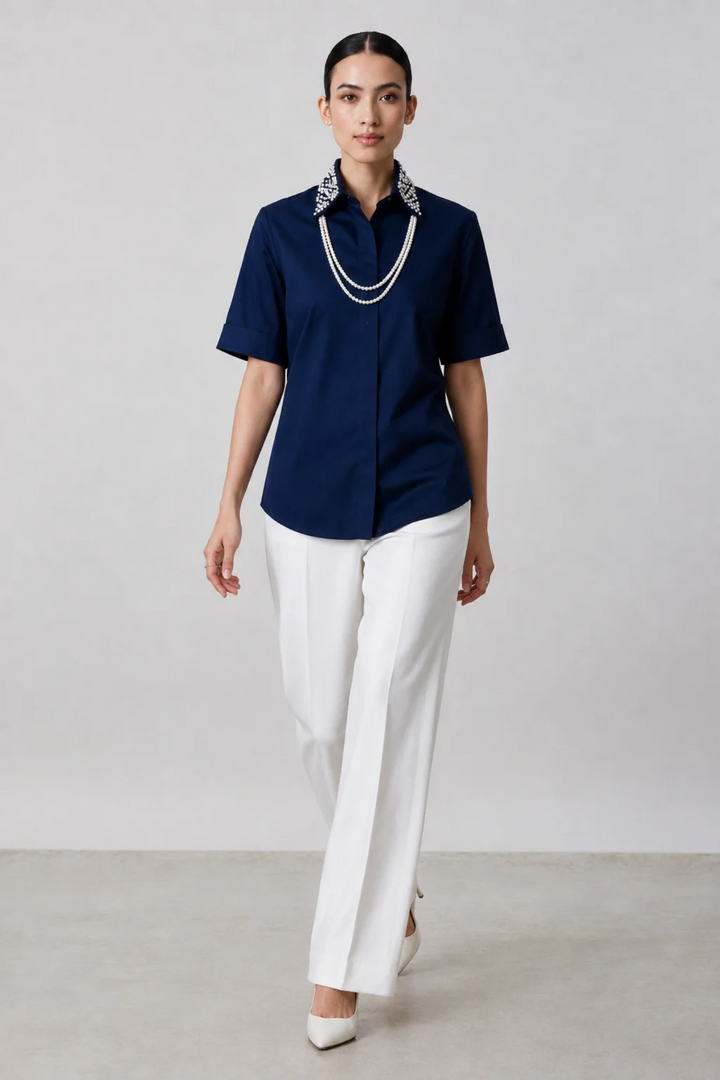 Midnight Blue Pearl Necklace