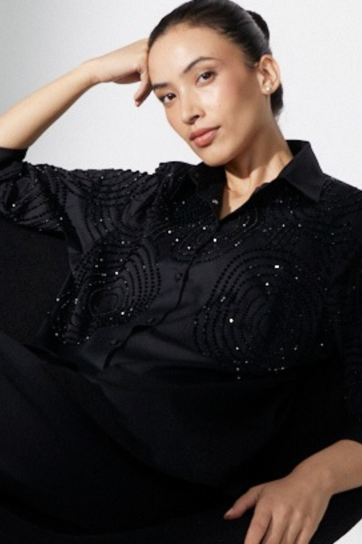 Celeste Black Shirt