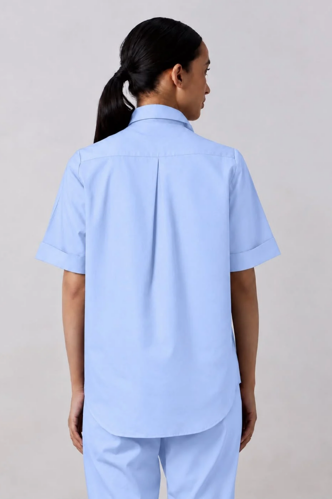 Sky Blue Pocket Crystal Co-ord Set