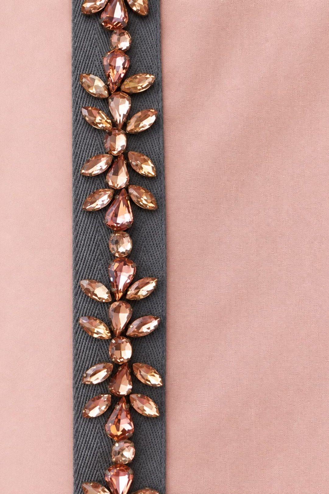 Salmon Swarovski Shirt Dress