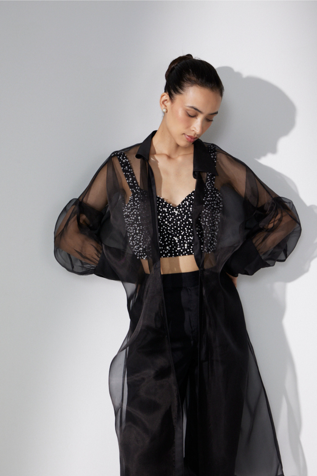 Black Pearl Organza Set