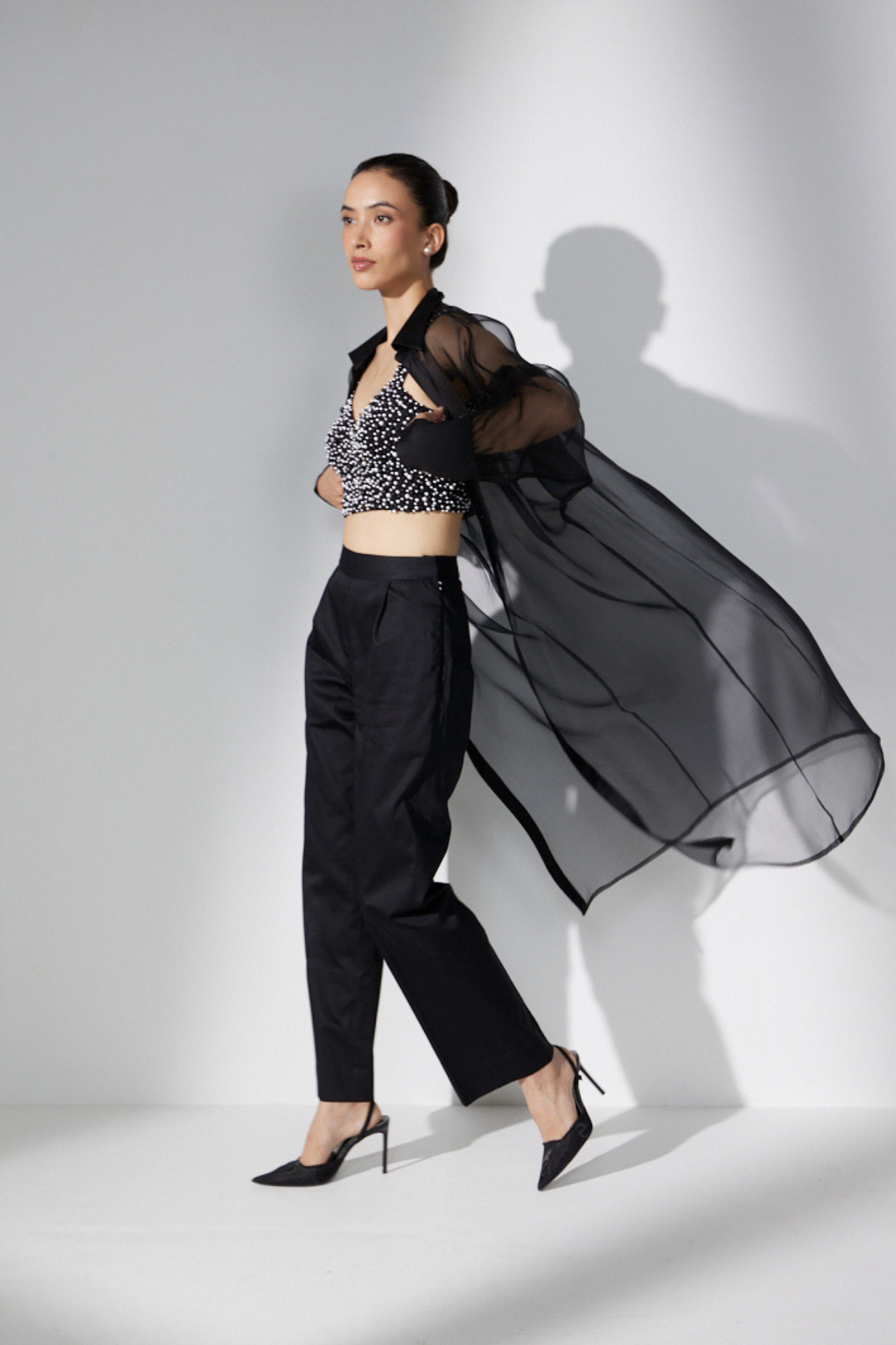 Black Pearl Organza Set