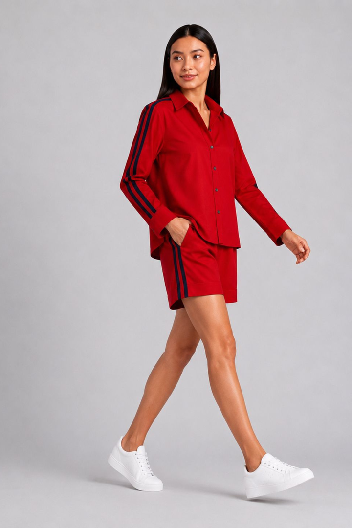 Red Ribbon Short Set