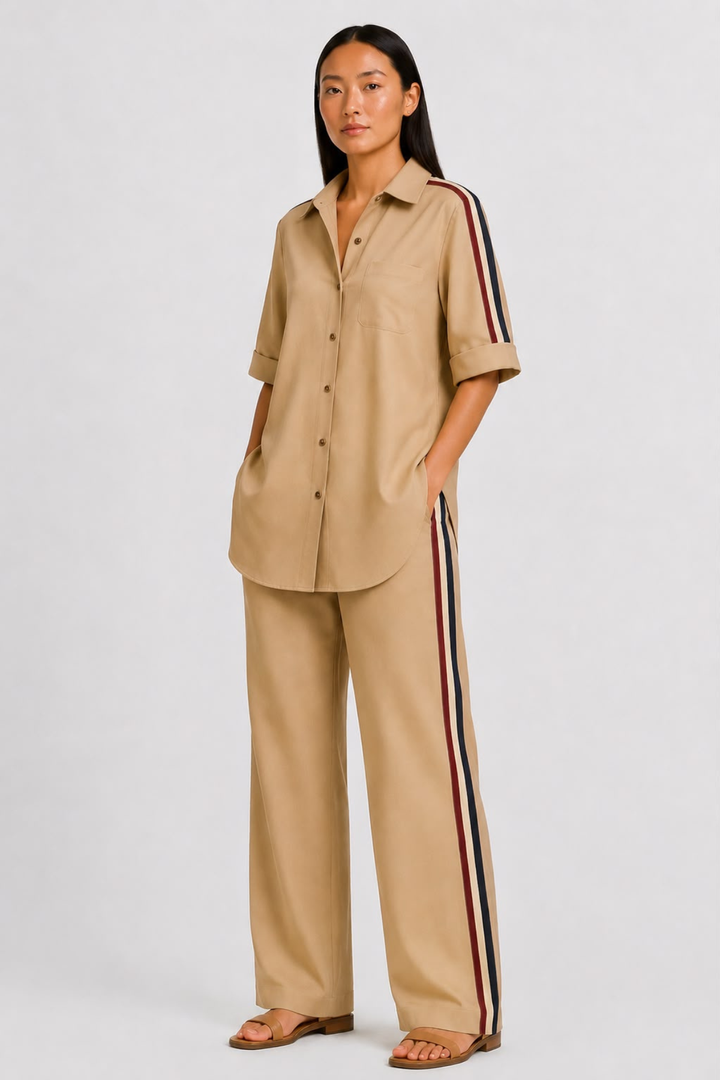 Sand Ribbon Pant Set