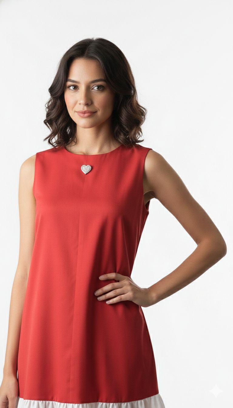 Red Frill Dress