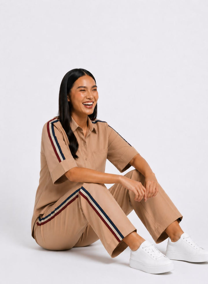 Sand Ribbon Pant Set