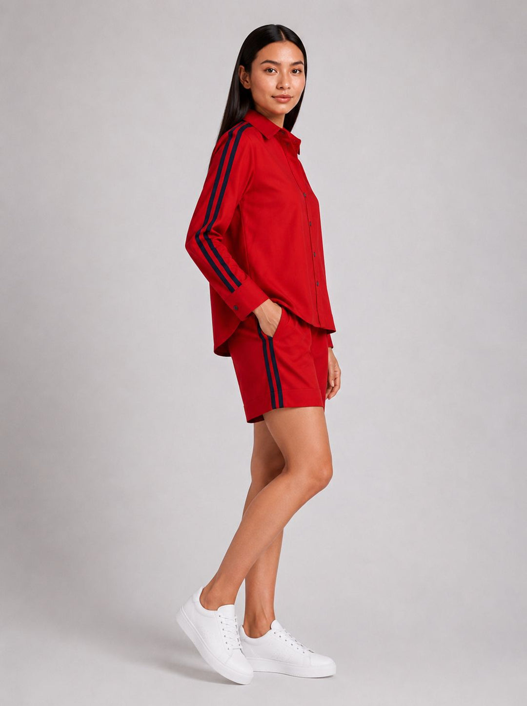 Red Ribbon Short Set