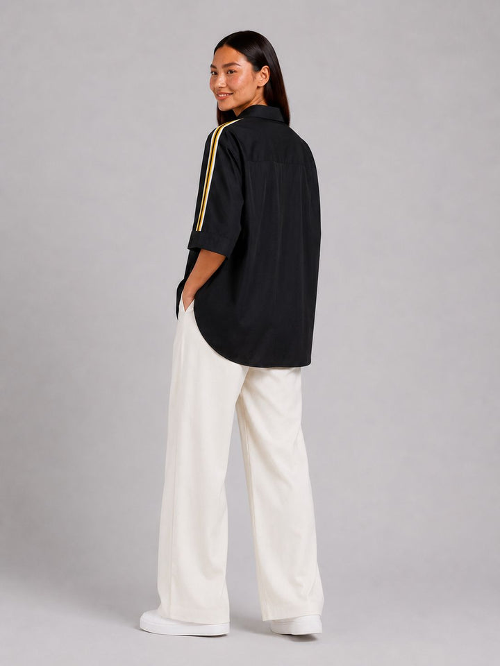 Black Ribbon Shirt