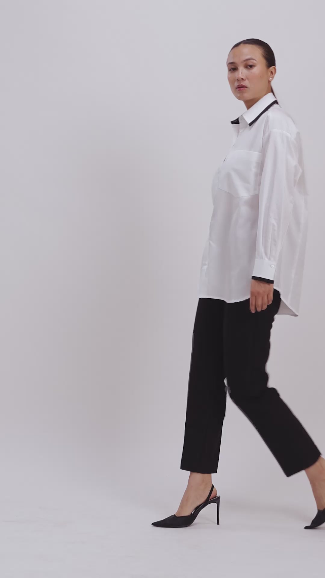 WHITE TUXEDO 2 POCKET SHIRT
