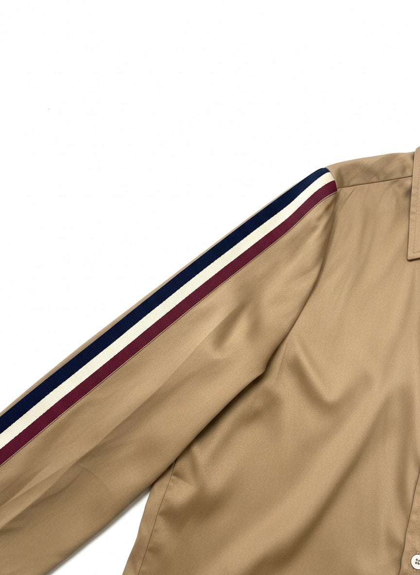 Sand Ribbon Crop Shirt