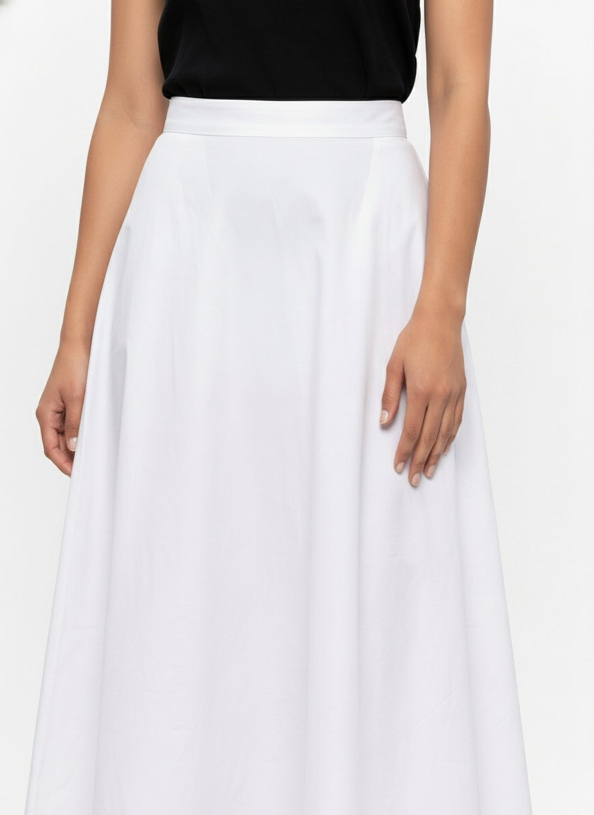 White Cascade Skirt