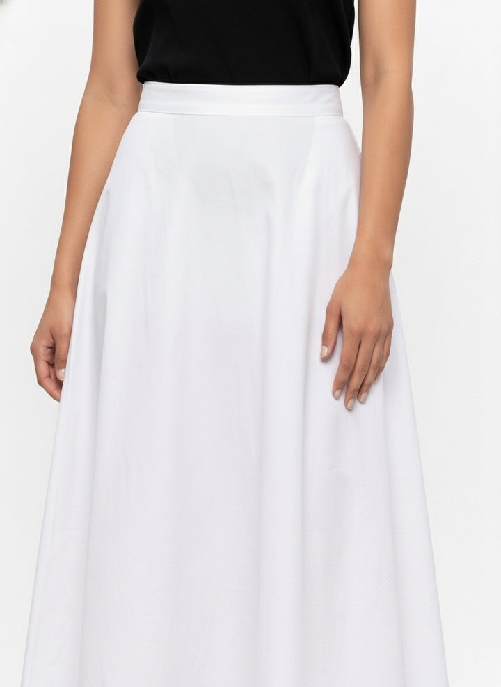 White Cascade Skirt