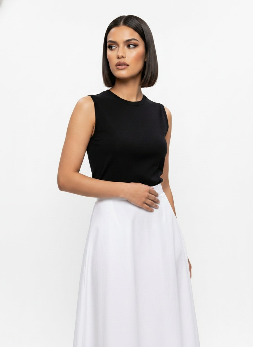 White Cascade Skirt
